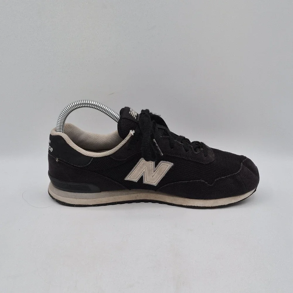 New Balance 515 Shoes Boys Size 5 Black Suede Mesh Running Sneakers GC515BLK